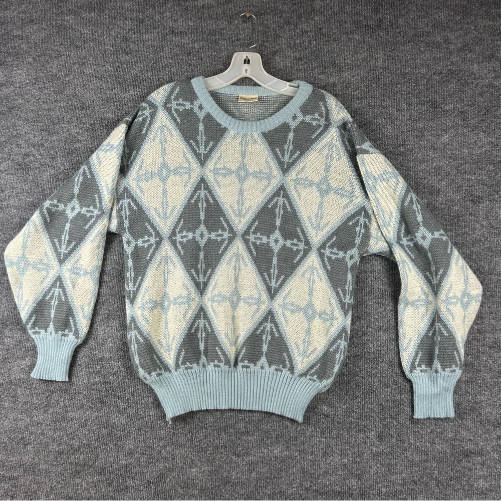 Angelo Litrico Roma Vintage Geometric Knit Sweater